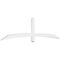 Ekena Millwork Bellingham Architectural Grade PVC Gable Bracket, 96"W x 24"H x 2"D x 4"F, 6/12 Pitch GBP096X24X0204BEL00 - alternate 1